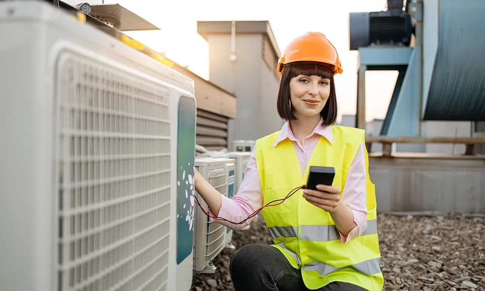 Routine heat pump maintenance