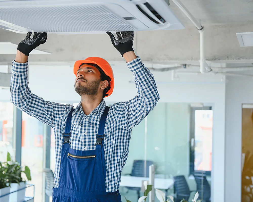 Maintenance of HVAC equipment in shops