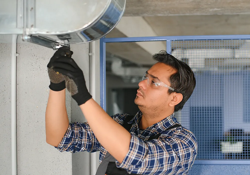 Energy efficient HVAC system saving energy costs