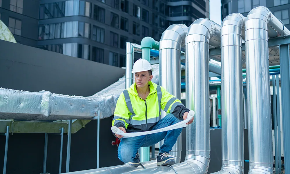 Energy efficient HVAC system saving energy costs