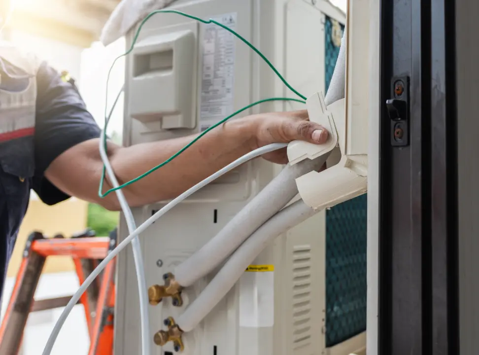 AC installation service inspection process